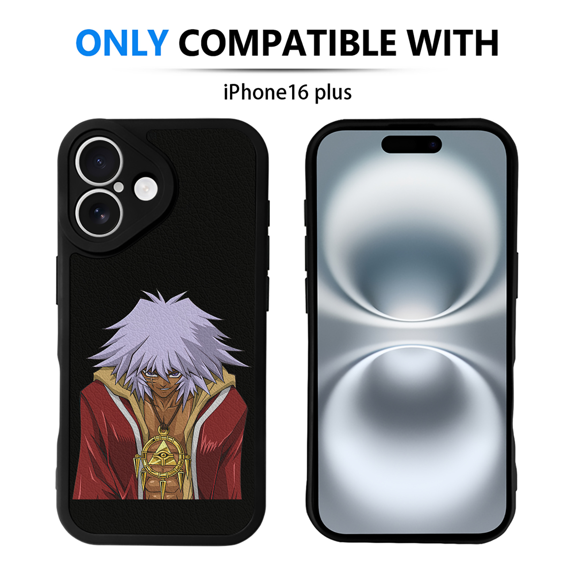 遊☆戯☆王 Yu-Gi-Oh! 【iPhone 16シリーズ対応】シリコンスマホケース（レザー調） 材質：シリコン